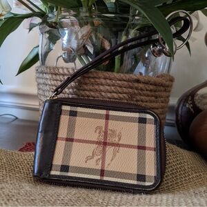 Burberry Haymarket card/cash holder